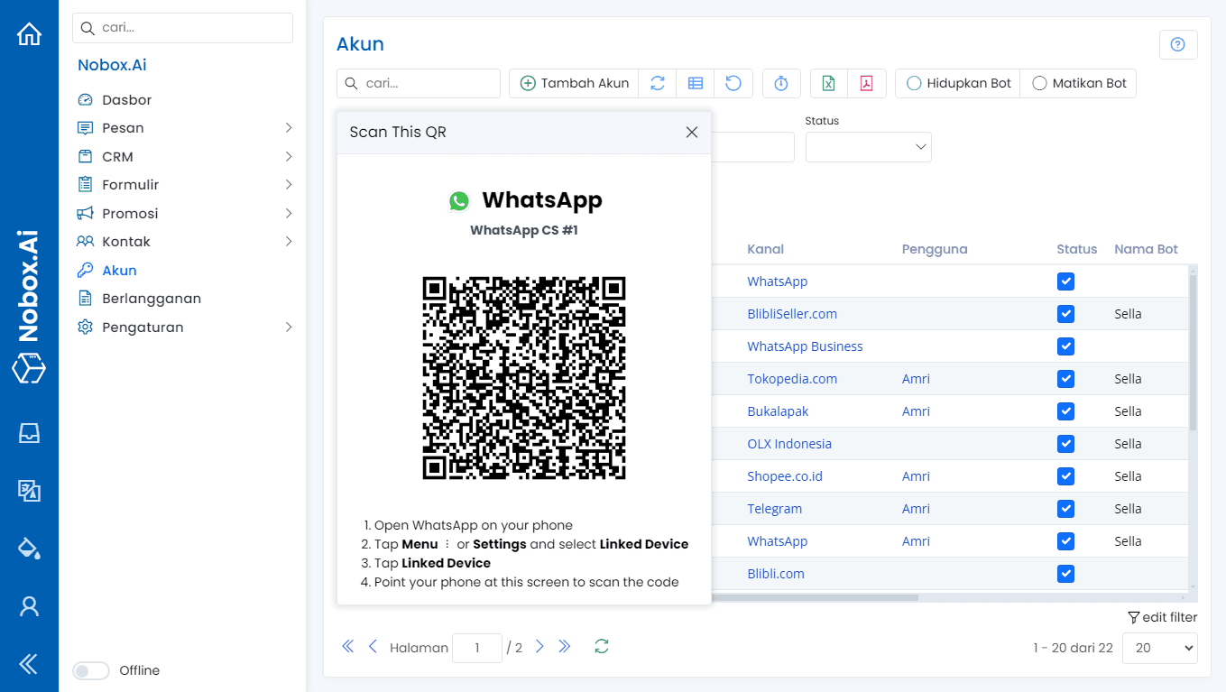 Scan QR WhatsApp
