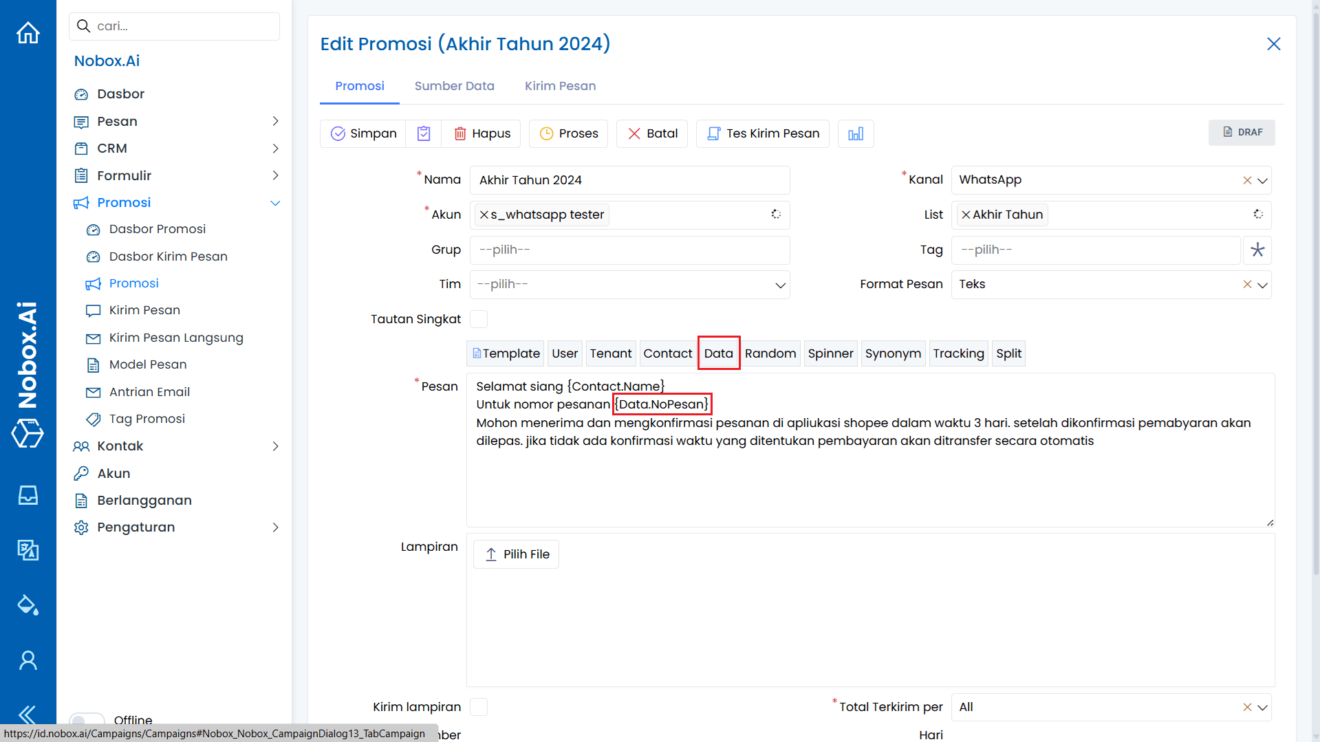 Insert Data Column