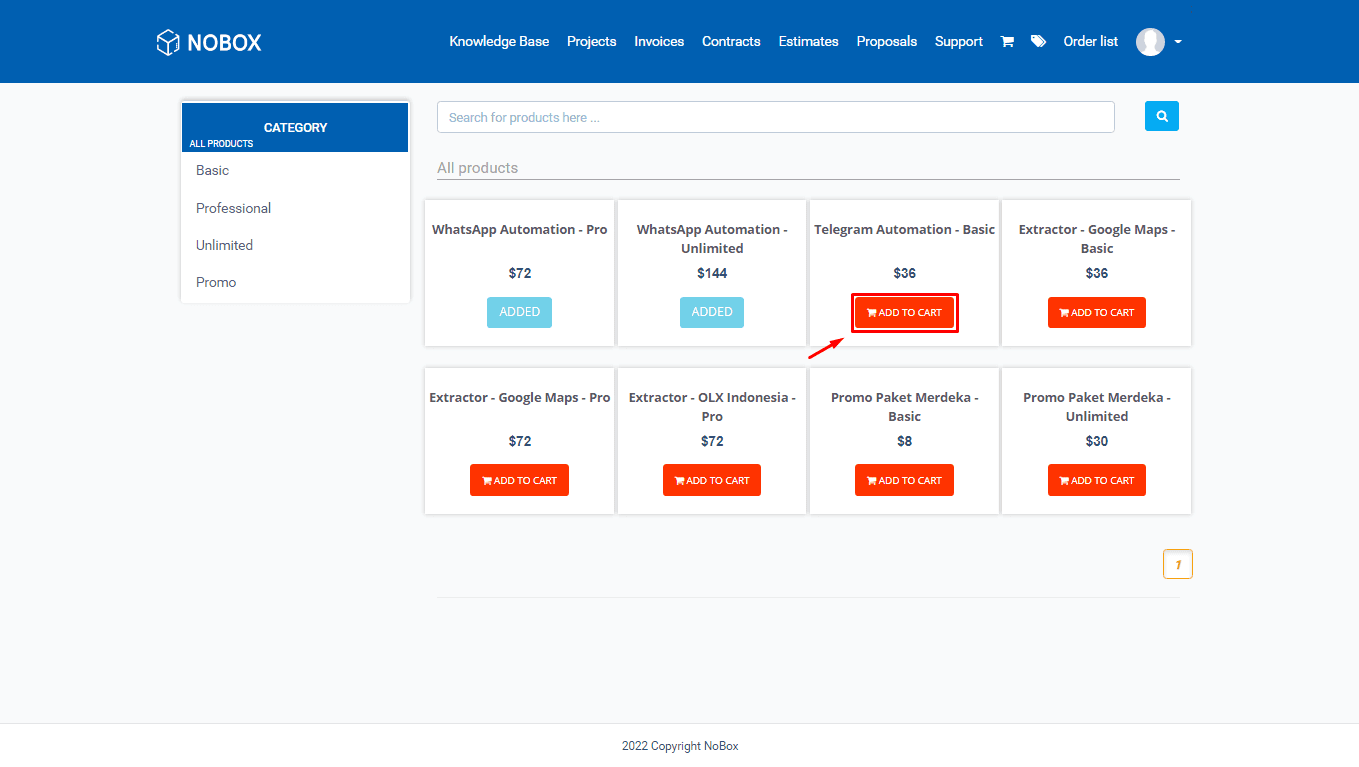 Proses Add to Cart